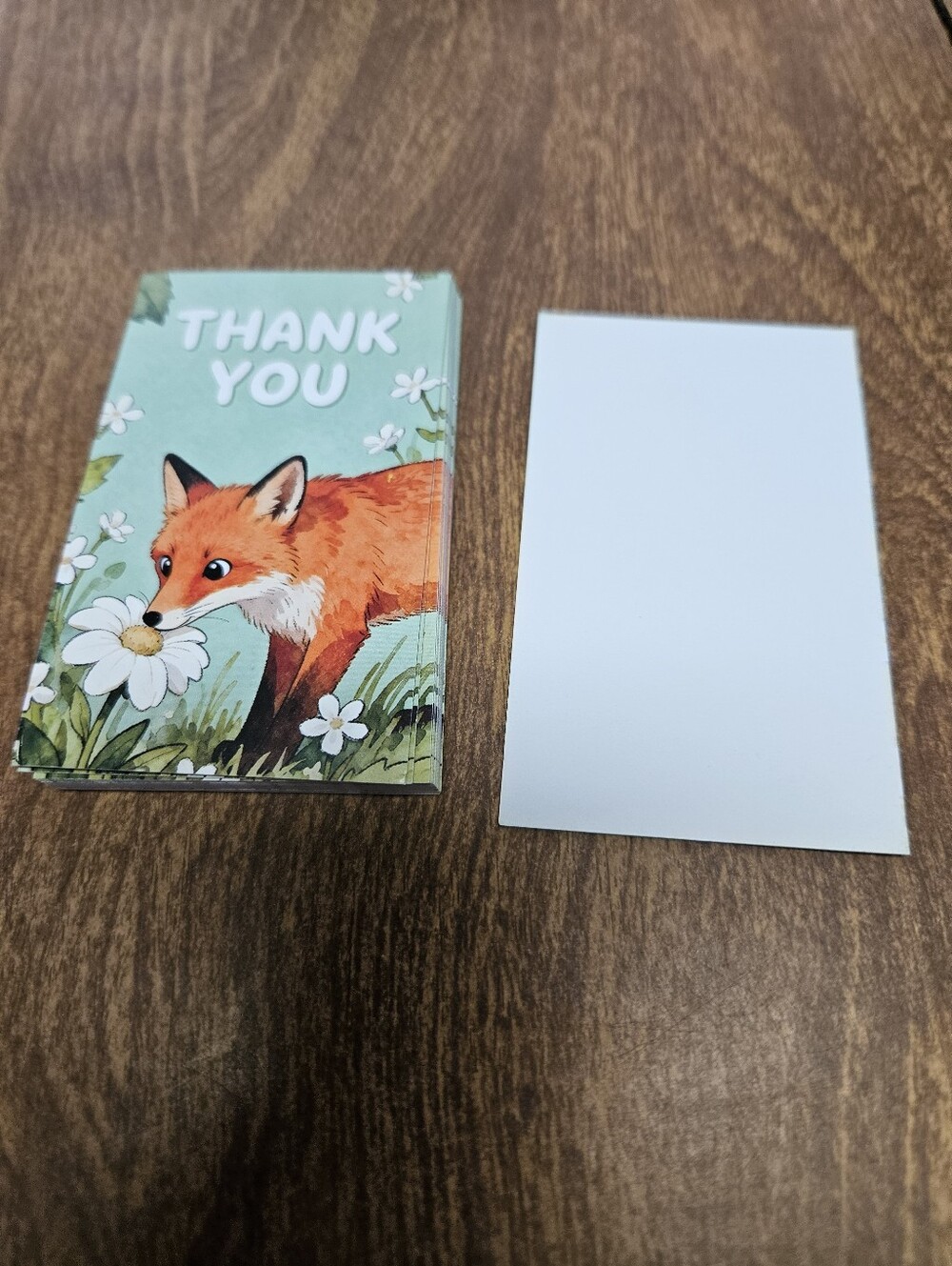 Fox Thank You Cards
